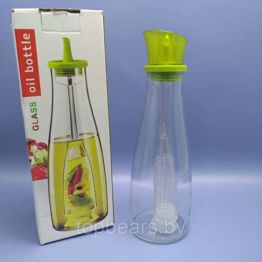 Бутылка - диспенсер стеклянная для масла с ситечком 500 мл. / Бутылка для ароматного масла - фото 8 - id-p224537116