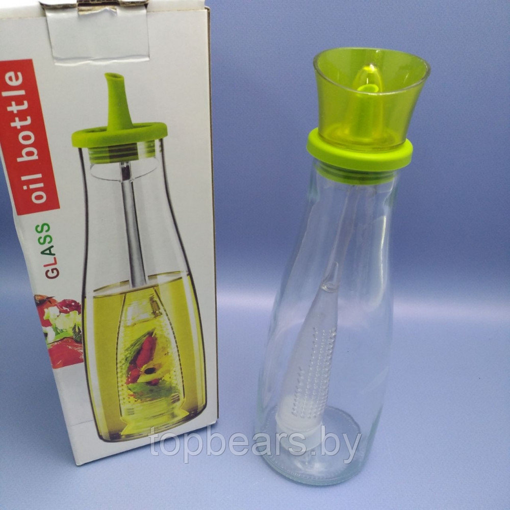 Бутылка - диспенсер стеклянная для масла с ситечком 500 мл. / Бутылка для ароматного масла - фото 10 - id-p224537116