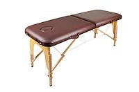 Массажный стол AtlasSport складной 2-с 60 см деревянный без аксессуаров (коричневый)