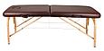 Массажный стол AtlasSport складной 2-с 60 см деревянный без аксессуаров (коричневый), фото 4