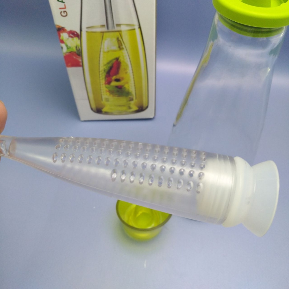 Бутылка - диспенсер стеклянная для масла с ситечком 500 мл. / Бутылка для ароматного масла - фото 3 - id-p224537436