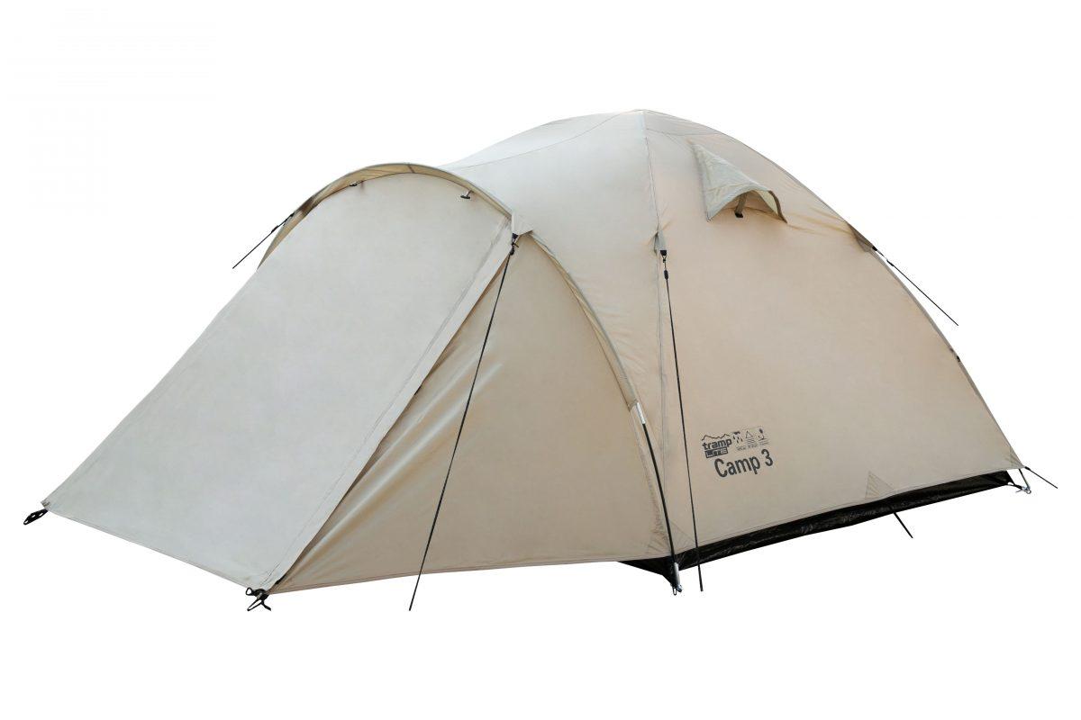 Треккинговая палатка Tramp Lite Camp 3 (песочный) - фото 2 - id-p224558472