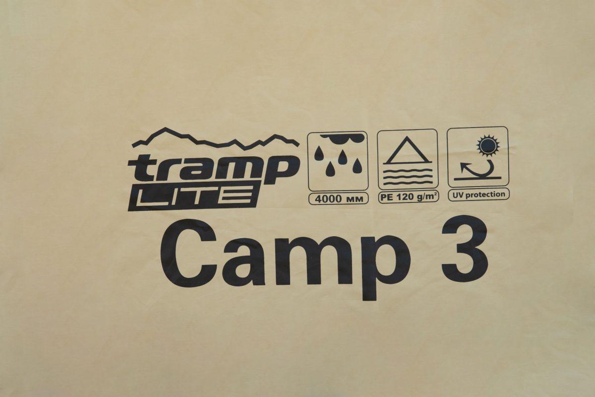 Треккинговая палатка Tramp Lite Camp 3 (песочный) - фото 10 - id-p224558472
