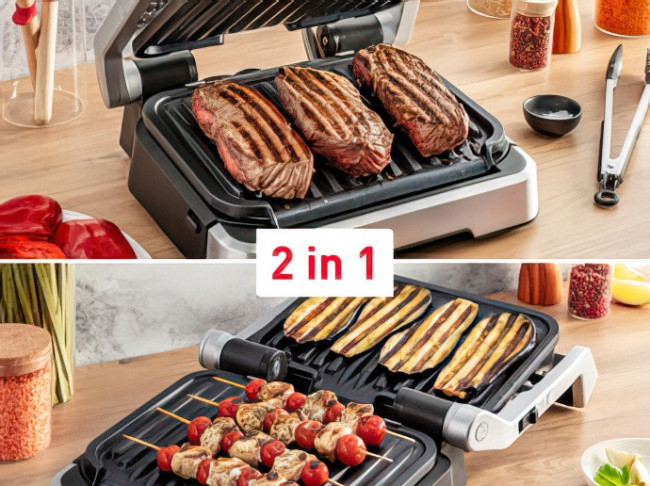 Электрогриль Tefal OptiGrill 2 in 1 GC772D30 - фото 4 - id-p224558827