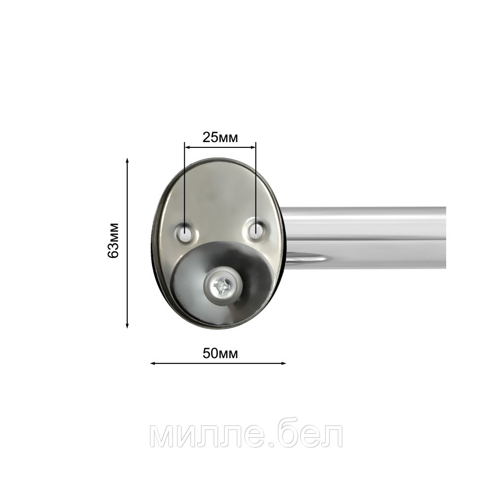 Полотенцедержатель одинарный Solinne 16071 Modern, хром - фото 7 - id-p224559133