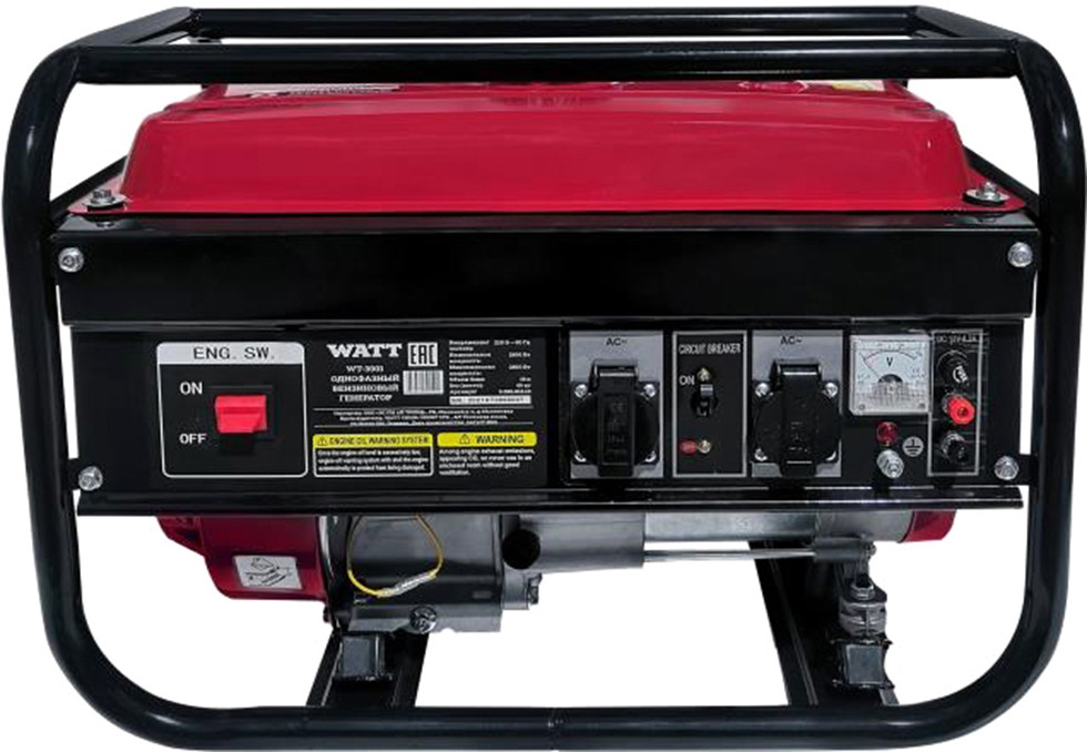Бензиновый генератор Watt WT-3001 - фото 2 - id-p224558547