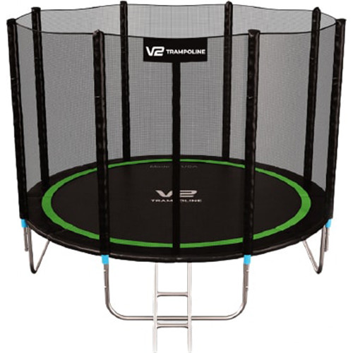 Батут V2 Trampoline Greenline 10FT 312 см (с внешней сеткой и лестницей)