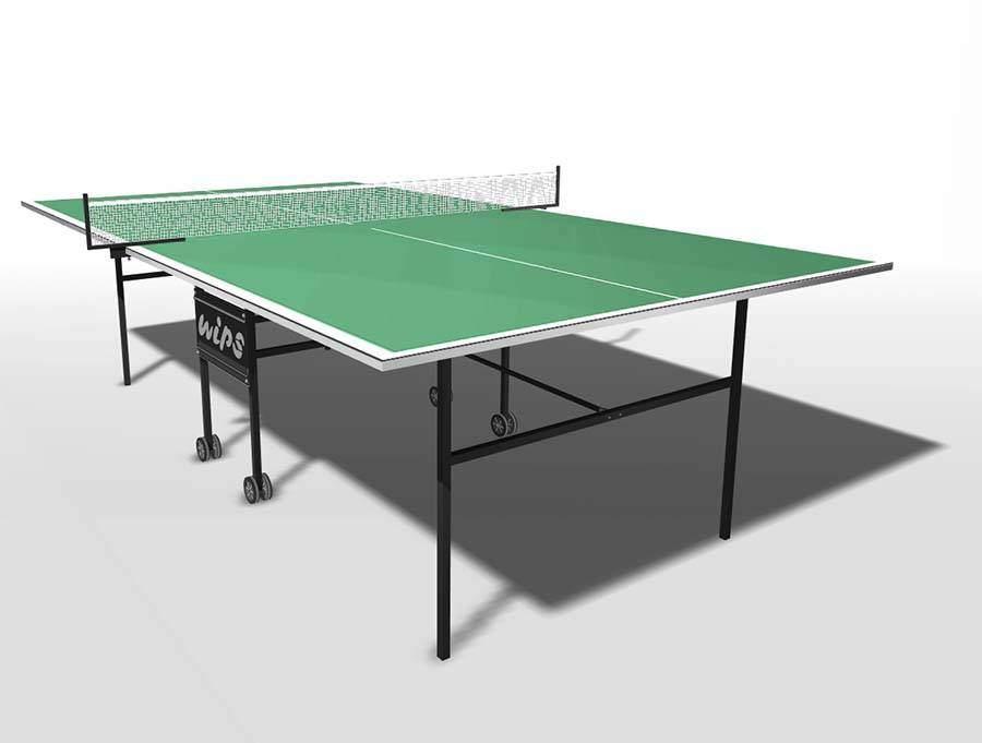 Теннисный стол композитный на роликах WIPS Roller Outdoor Composite 61080 (зеленый) - фото 1 - id-p224558053