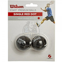 Мяч любительский для сквоша Wilson Staff Squash 1 Red (2 мяча в упаковке) (арт. WRT617700)