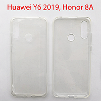 Чехол бампер Huawei Y6 2019, Honor 8a прозрачный