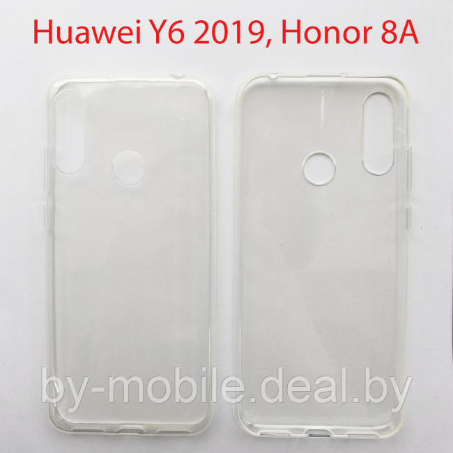 Чехол бампер Huawei Y6 2019, Honor 8a прозрачный - фото 1 - id-p224537545