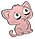 Брошь «Котик с большими глазами» 4*4 см, цвет розовый в серебре, фото 2