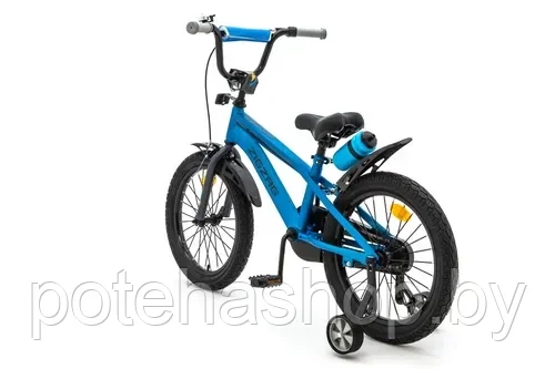 Велосипед с приставными колесами, колеса 16" ZIGZAG CROSS синий, ZG-1614 - фото 2 - id-p224531755