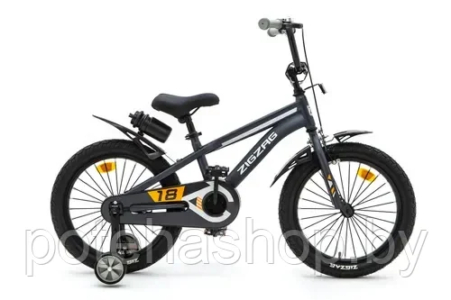 Велосипед с приставными колесами, колеса 16" ZIGZAG CROSS черный, ZG-1616 - фото 5 - id-p224531751