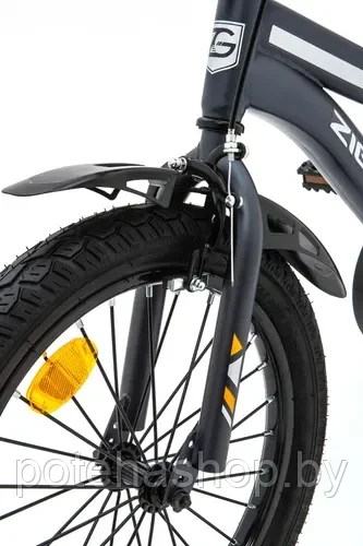Велосипед с приставными колесами, колеса 16" ZIGZAG CROSS черный, ZG-1616 - фото 7 - id-p224531751