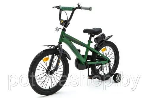 Велосипед с приставными колесами, колеса 16" ZIGZAG CROSS зеленый, ZG-1615 - фото 2 - id-p224531735
