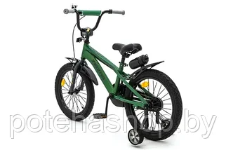 Велосипед с приставными колесами, колеса 16" ZIGZAG CROSS зеленый, ZG-1615, фото 3