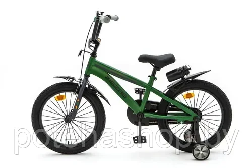 Велосипед с приставными колесами, колеса 16" ZIGZAG CROSS зеленый, ZG-1615 - фото 4 - id-p224531735