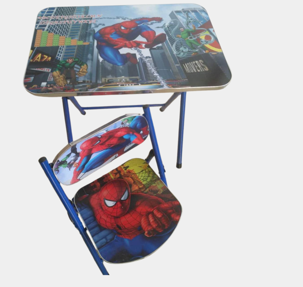 Детский раскладной учебный стол и стульчик "Человек паук" Spidermen - фото 1 - id-p22420328