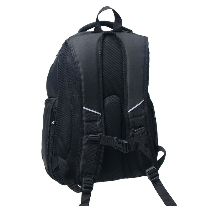 Рюкзак молодёжный, 47 х 32 х 17 см, эргономичная спинка, Stavia URBAN, чёрный - фото 4 - id-p224560840