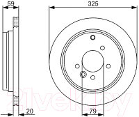 Тормозной диск Bosch 0986479375