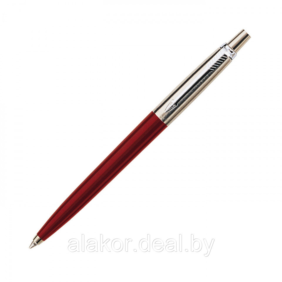 Ручка шариковая автоматическая Parker Jotter Core Kensington Red CT, 1мм, корпус красный легиров. сталь/хром