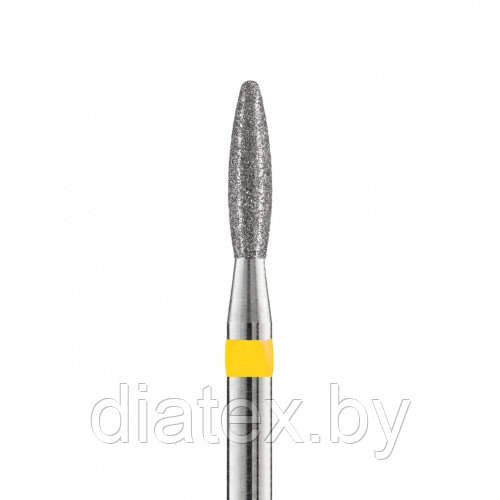 Кристалл, Алмазная фреза (пламя закругл.), D2.1, L080, супермелкая, 836.104.263.080.021