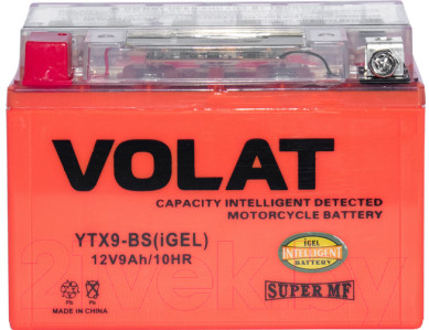Мотоаккумулятор VOLAT YTX9-BS iGEL L+ - фото 1 - id-p224569094