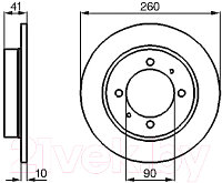 Тормозной диск Bosch 0986478898