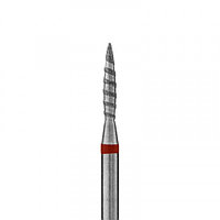 Кристалл, Алмазная фреза (пламя острое торнадо), D1.8, L100, мягкая, 856.104.243.100.018Т