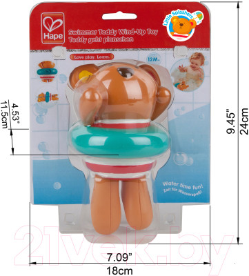 Игрушка для ванной Hape Пловец Тедди / E0204-HP - фото 4 - id-p224562178
