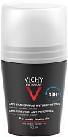 Антиперспирант шариковый Vichy Homme для чувствительной кожи 48ч мужской