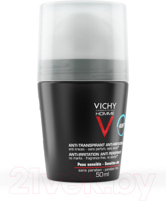 Антиперспирант шариковый Vichy Homme для чувствительной кожи 48ч мужской - фото 4 - id-p224564951