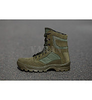 Берцы (ботинки) тактические облегченные замшевые кожаные VARAN (лето/деми, цвет хаки/олива) 42