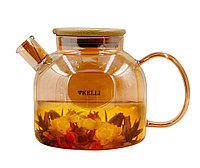 KELLI/ Чайник из жаропрочного стекла 600 мл