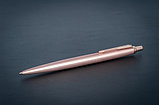 Ручка шариковая автоматическая Parker Jotter Monochrome XL Pink Gold GT, 1мм, синий, корпус розов сталь/золото, фото 3