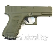 CТРАЙКБОЛЬНЫЙ ПИСТОЛЕТ GALAXY G.15G GLOCK МЕТАЛЛИЧЕСКИЙ, ПРУЖИННЫЙ