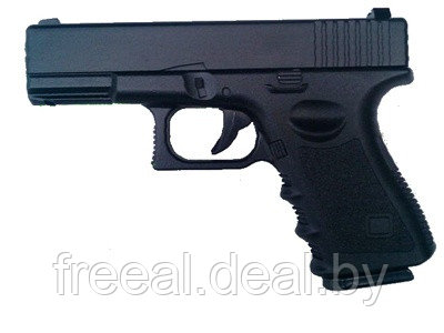 УЦЕНКА! Cтрайкбольный пистолет Galaxy G.15 Glock металлический, пружинный, Глок, Glock 17 (потертости на - фото 1 - id-p224579972