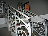 Металлическая лестница со ступенями из дуба Премиум, фото 8