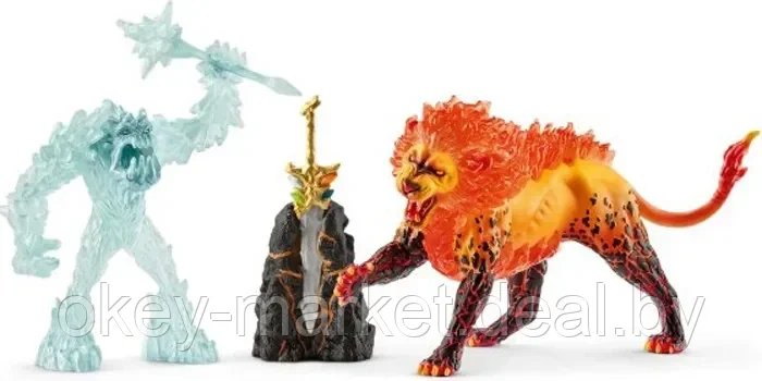 Набор Schleich Eldrador Ледяной монстр против огненного льва 42455 - фото 7 - id-p127793043