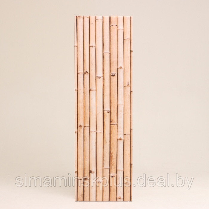 Панель для ширмы интерьерной "Бамбук. Декор 5", 50 х 160 см (петли в комплекте) - фото 1 - id-p224588299