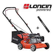 Газонокосилка бензиновая SKIPER GW401 (40 см, ручной, Loncin 3,5 лс, пласт дека, травосб.45 л, +НОЖ)