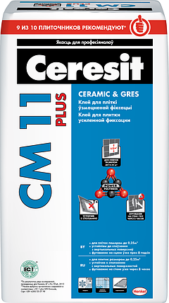 Клей для плитки Ceresit CM 11 plus 25 кг., фото 2