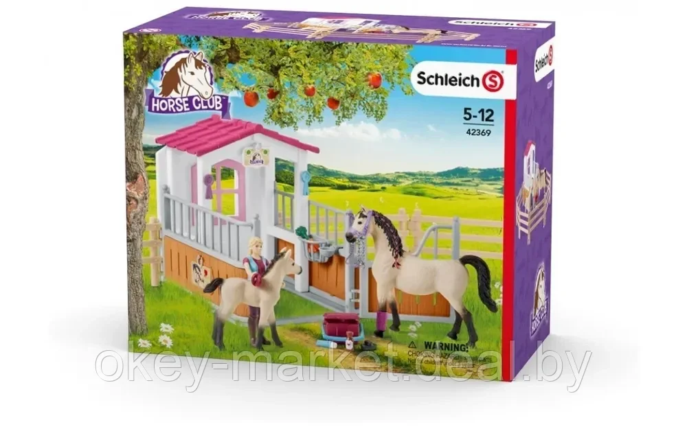 Игровой набор Schleich Стойло с арабской лошадью и жеребенком, конюхом 42369 - фото 9 - id-p133161166
