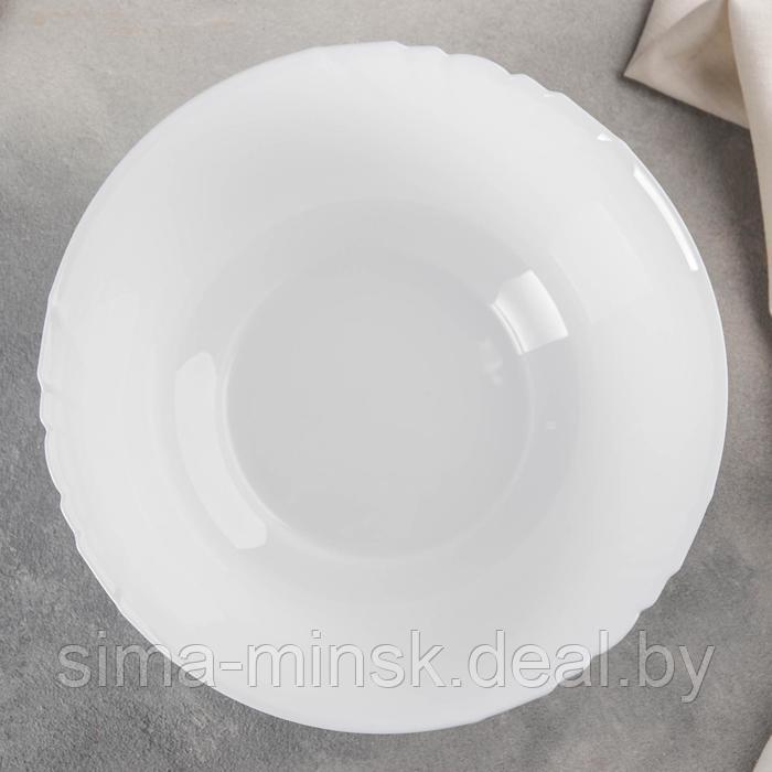 Салатник стеклокерамический Cadix, 2,7 л, d=24 см, цвет белый - фото 2 - id-p224618557