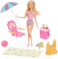 Кукла с аксессуарами Defa Lucy Пляжный отдых / 8475