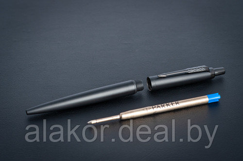 Ручка шариковая автоматическая Parker Jotter Monochrome XL Black CT, 1мм, корпус черный, легиров. сталь/хром - фото 4 - id-p224613423