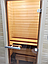 Дверь для бани Doorwood 800*1900 бронза ольха (стекло 8мм, 3 петли, ручка алюминий), фото 2