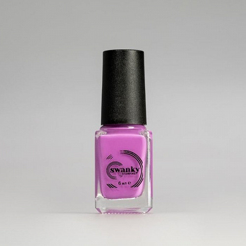 Swanky Stamping, Лак для стемпинга S16 - Неоново-розовый (6 мл)