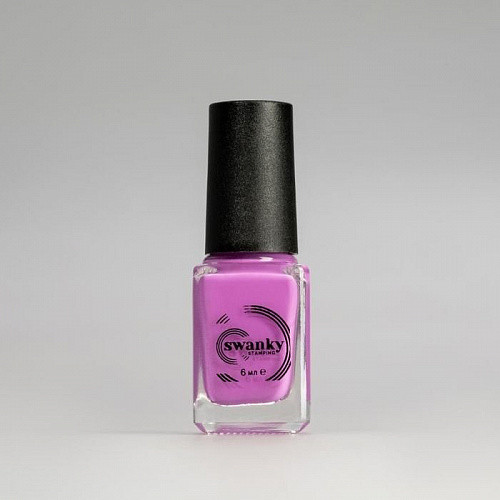 Swanky Stamping, Лак для стемпинга S16 - Неоново-розовый (6 мл) - фото 1 - id-p224546321